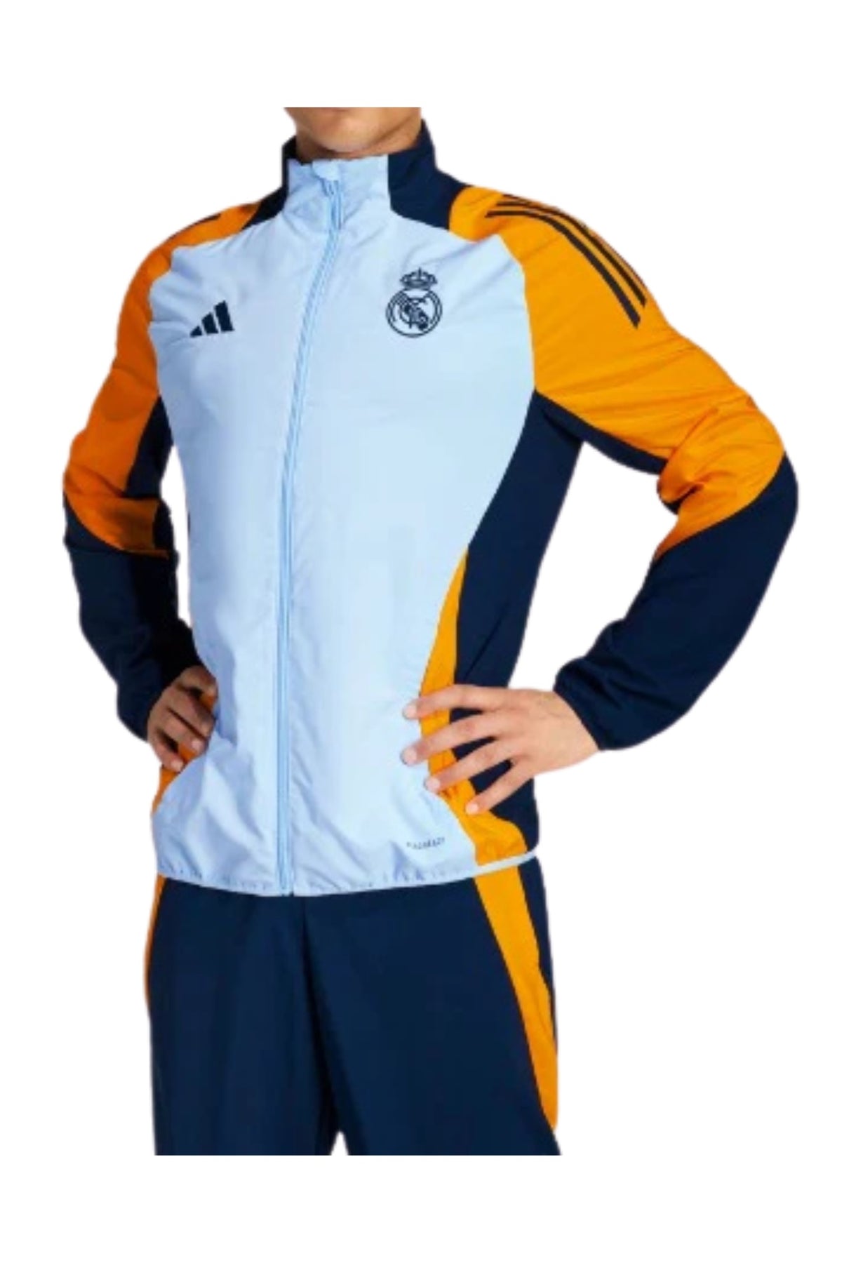 Veste de survêtement Real Madrid 2024/2025 - Bleu/Jaune